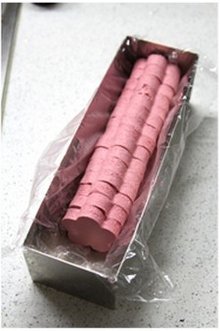 桃花手绘蛋糕卷