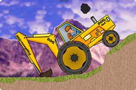 光头强开挖掘机