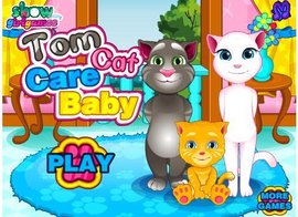 汤姆猫照顾宝宝