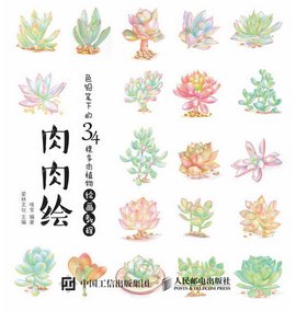 肉肉绘:色铅笔下的34棵多肉植物绘画教程
