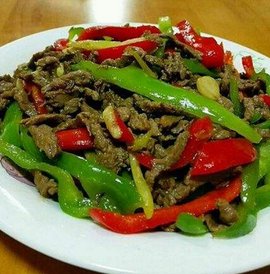 青椒烧牛肉丝