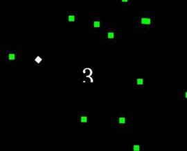 躲避像素方块群