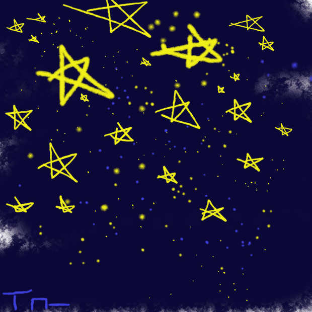 彩铅夜晚星空画法教程|彩铅星空画法教程图解