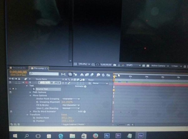 求教前辈,AE如何设定文字的时间范围啊。我给