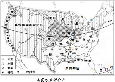 美国乳畜带分布在哪五大湖区域的原因是什么?图片