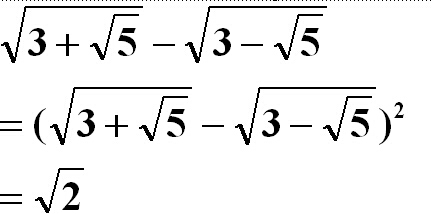 化简 根号(3加根号5)减根号(3减根号5)_360问答